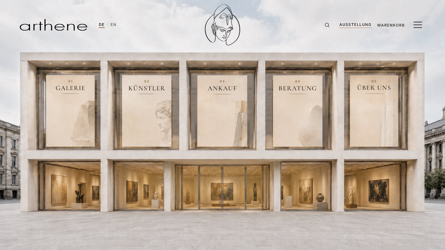 arthene Galerie Website